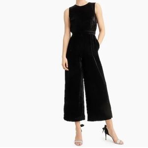 NWT J. Crew sleeveless velvet jumpsuit Size 10
